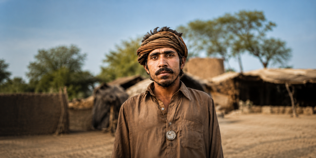 Man rescued from bonded labor in Pakistan through the Set Them Free initiative.