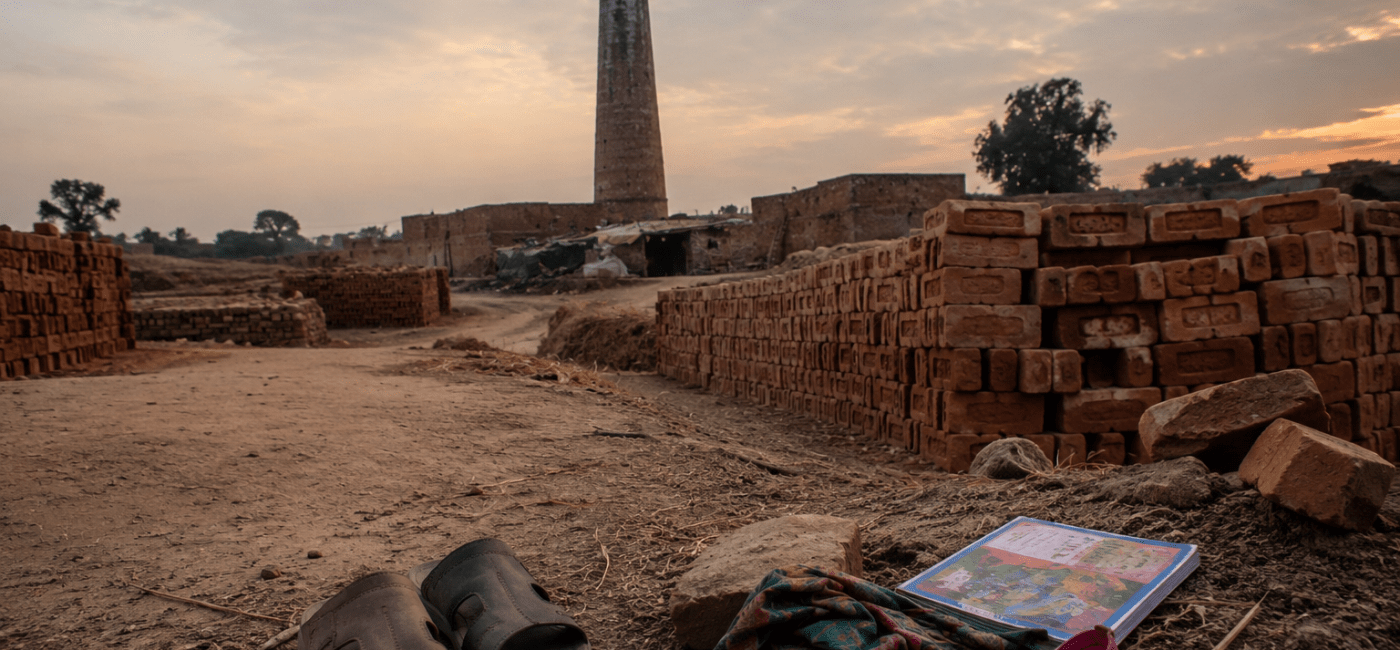 Brick kiln symbolizing the 2014 killing of Shama and Shahzad Masih