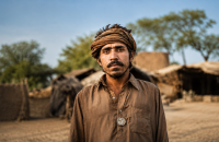 Man rescued from bonded labor in Pakistan through the Set Them Free initiative.